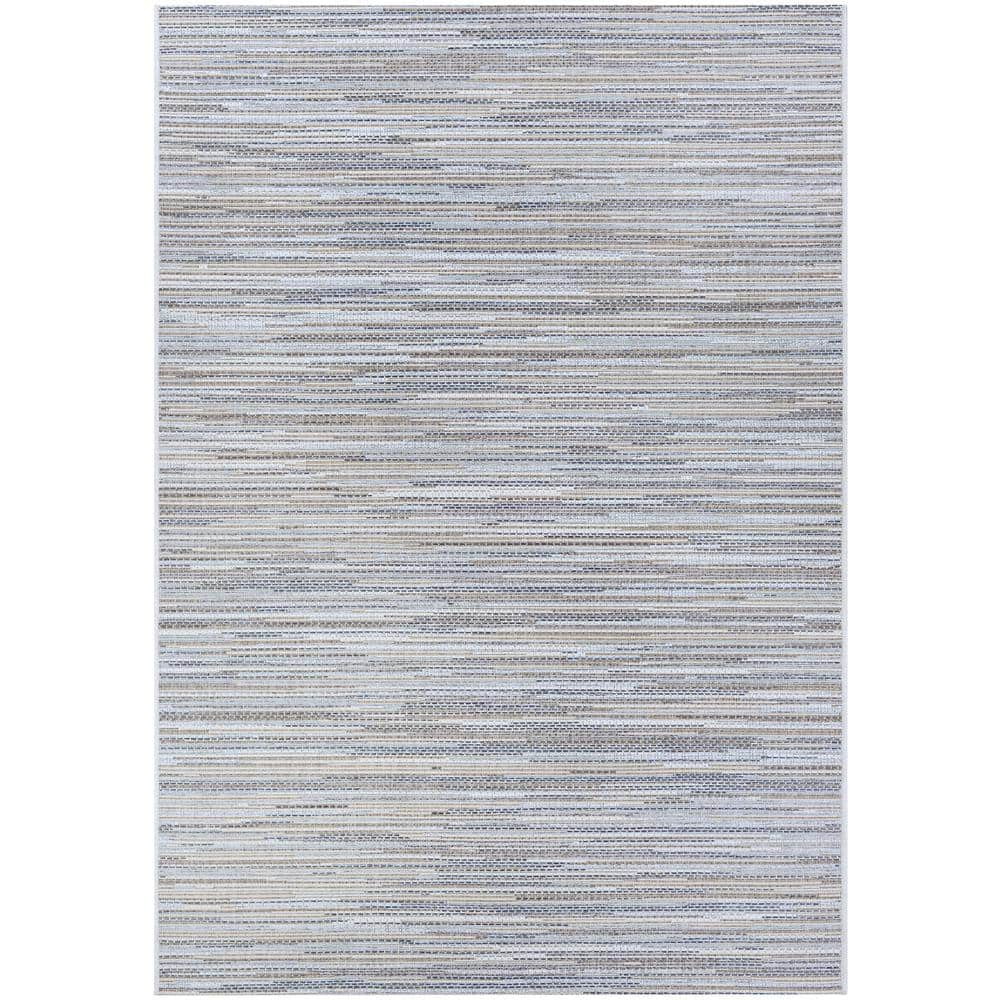 Couristan Monte Carlo Coastal Breeze Indoor/Outdoor Area Rug, 2' x 3'7", Taupe-Champagne