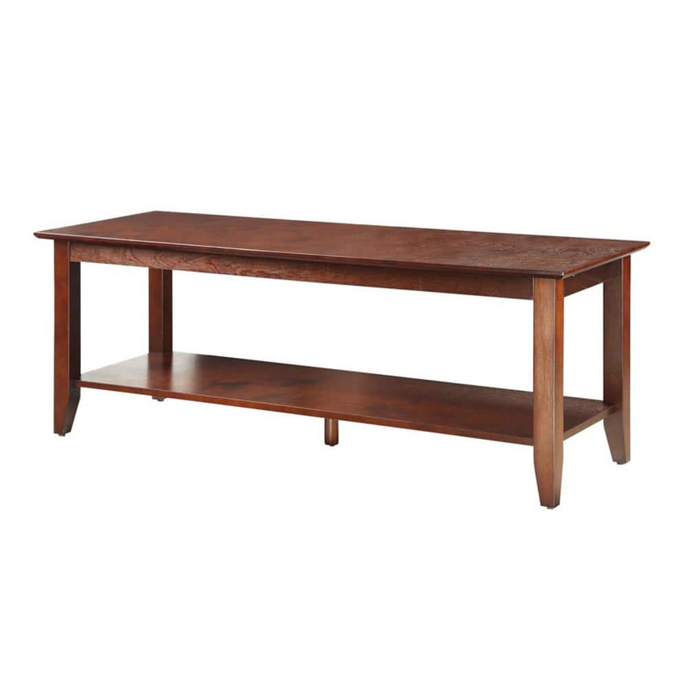 Convenience Concepts American Heritage Coffee Table with Shelf, Espresso