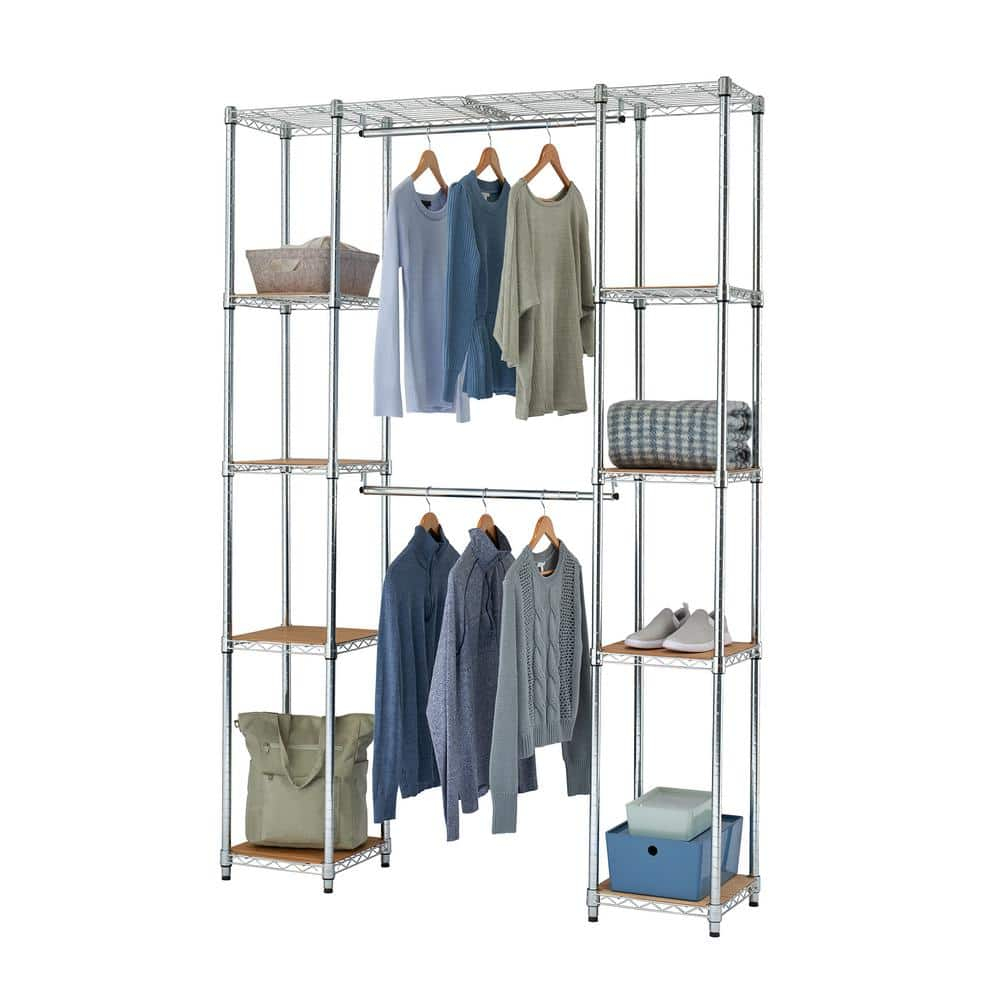 TRINITY Ecostorage® Expandable Closet Organizer - Chrome