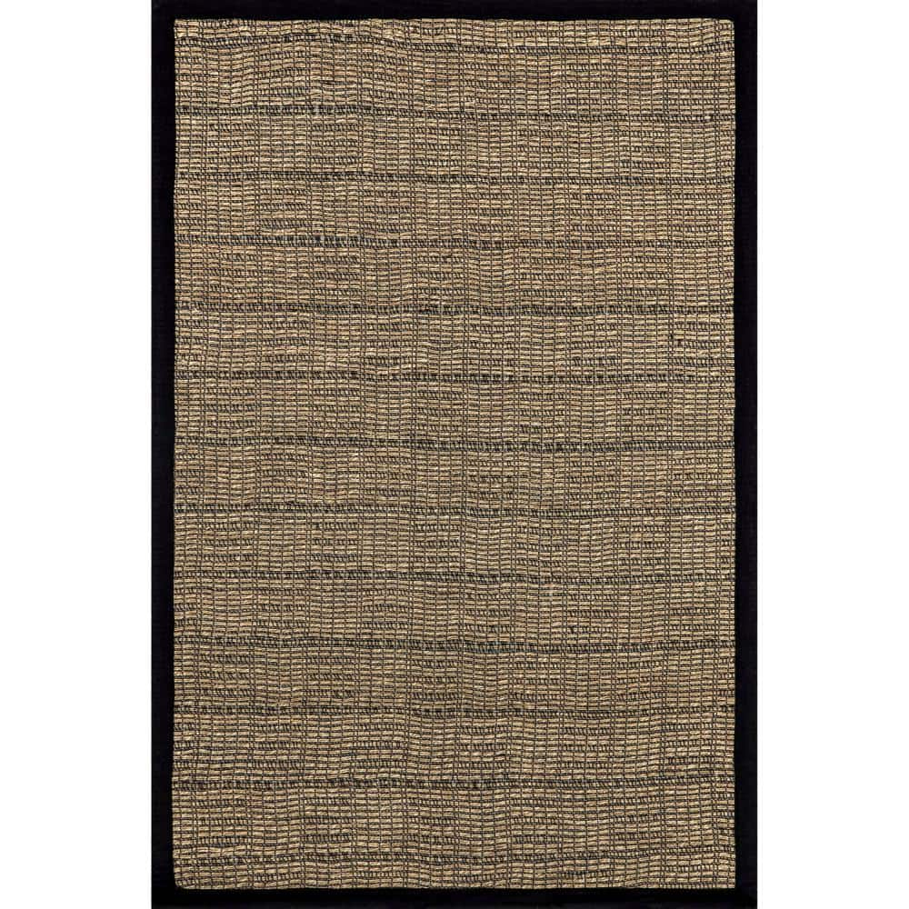 nuLOOM Armani Geometric Seagrass Area Rug, 9' x 12', Armani Black