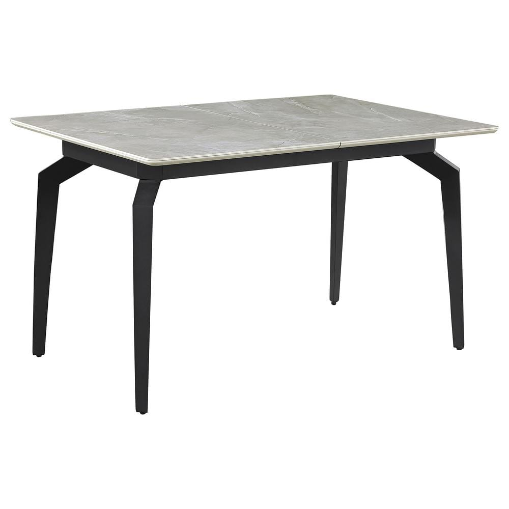 Coaster Mina Rectangular Contemporary Wood Dining Table in Gray