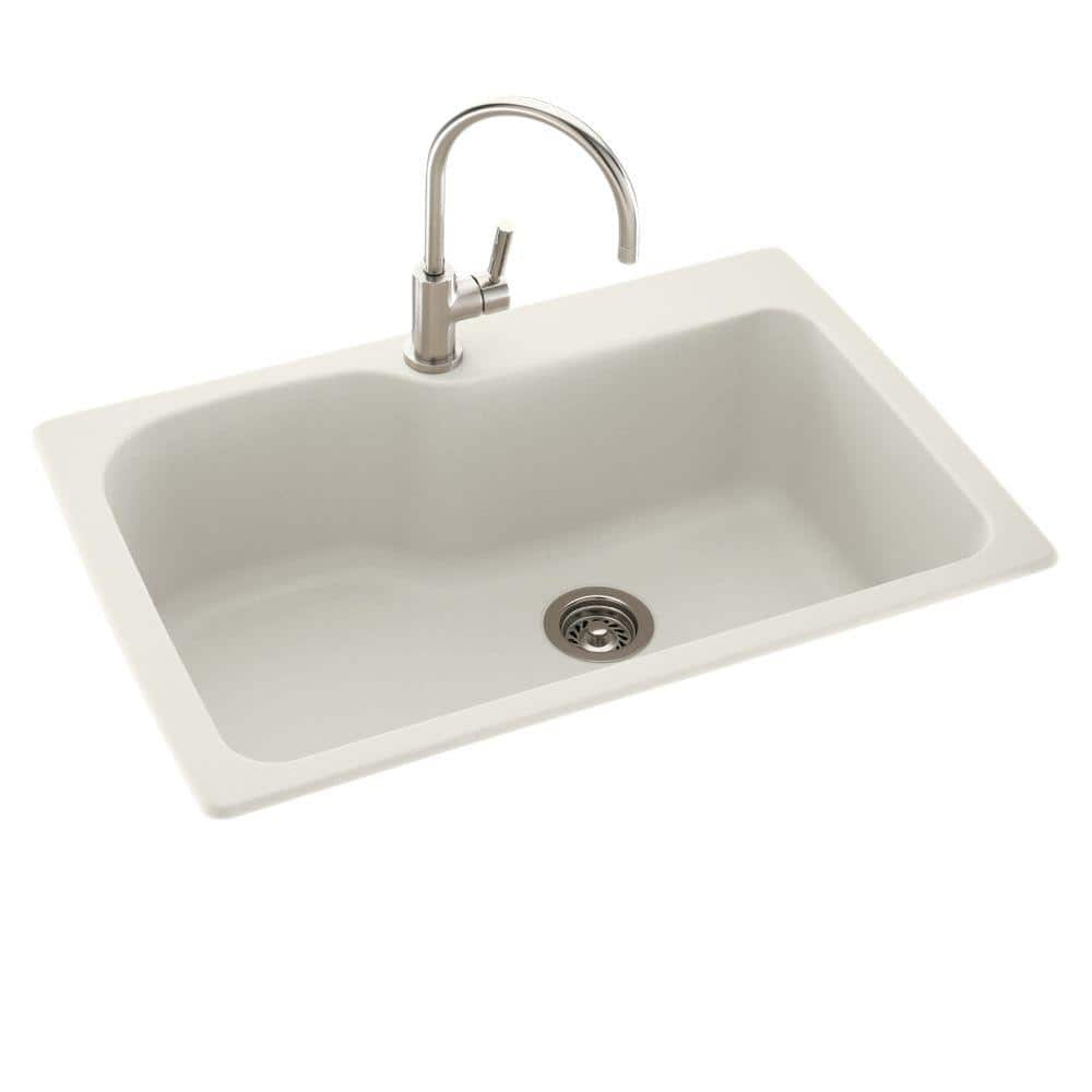33'' L Drop-In Single Bowl Swanstone Kitchen Sink