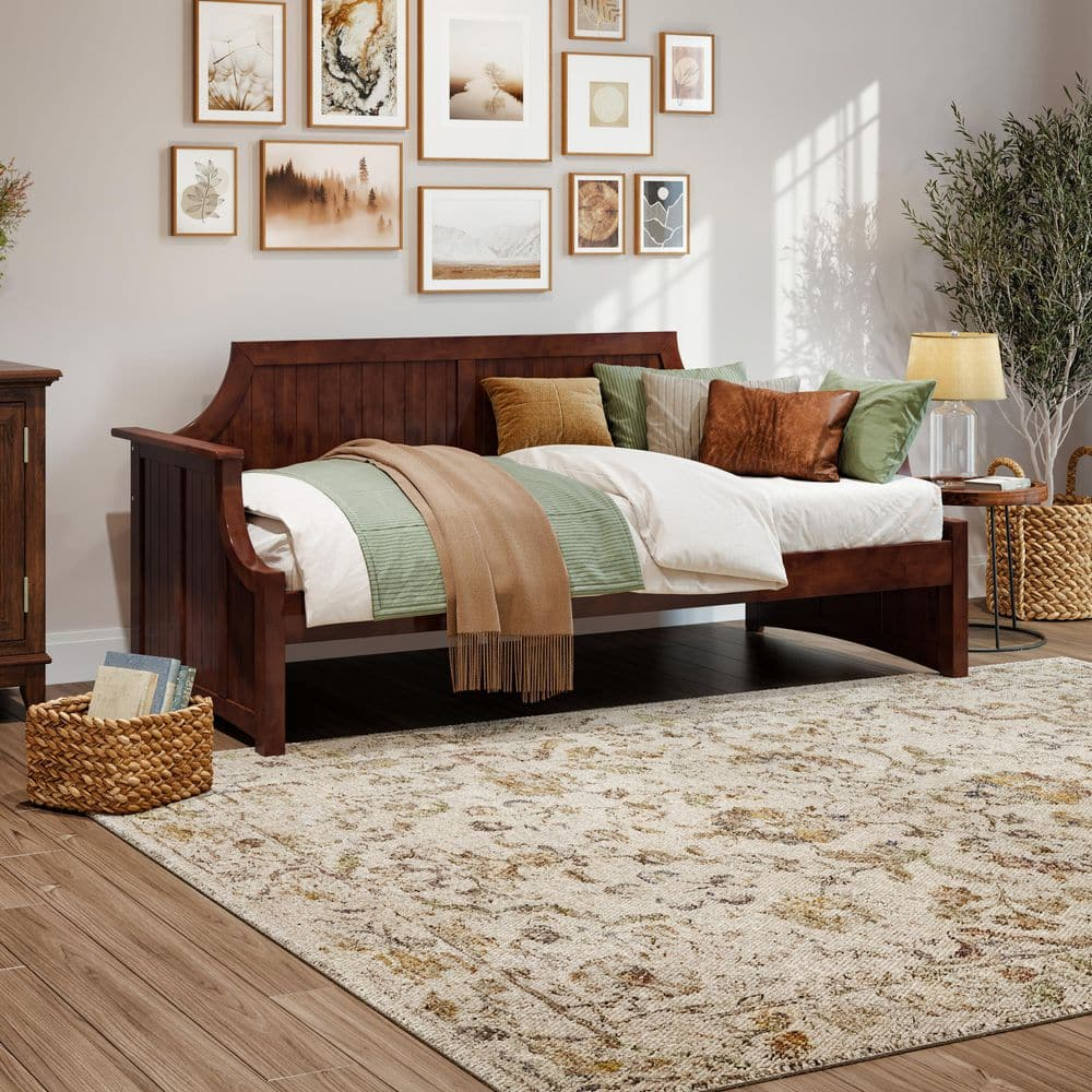 AFI Cambridge Twin Wood Daybed in Walnut