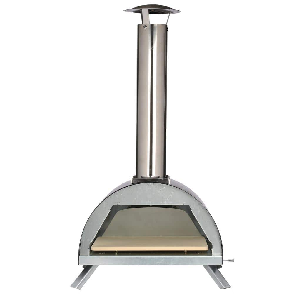 WPPO WKE-01-BLK Le Peppe Portable Wood Fired Pizza Oven, Black