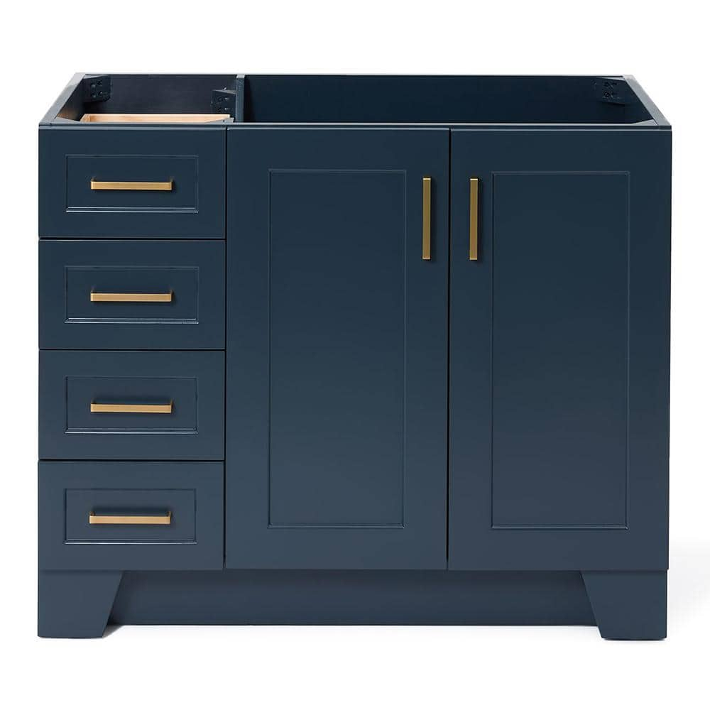 Ariel Bath ARIEL TAYLOR 42 IN. LEFT OFFSET SINGLE SINK BASE CABINET IN GREY & Reviews | Perigold