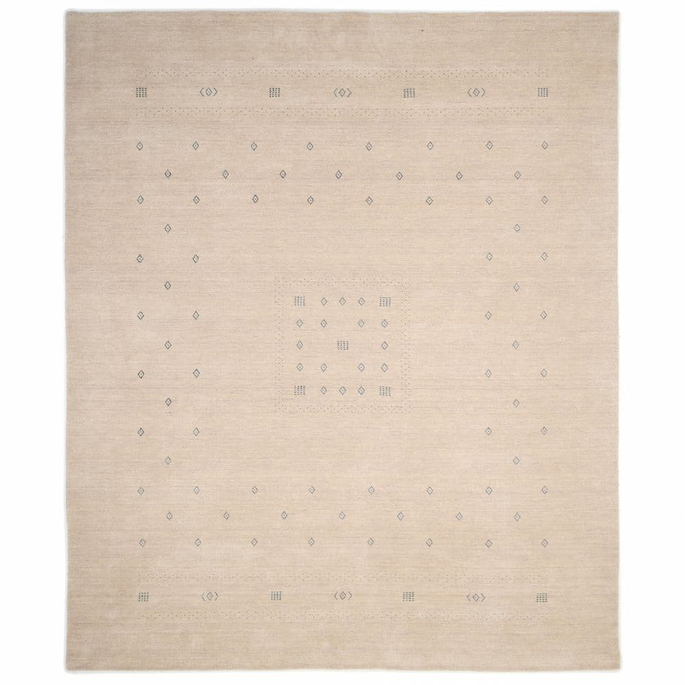 Cyrena Hand-Loomed Wool Rug - Natural / 5' x 8'