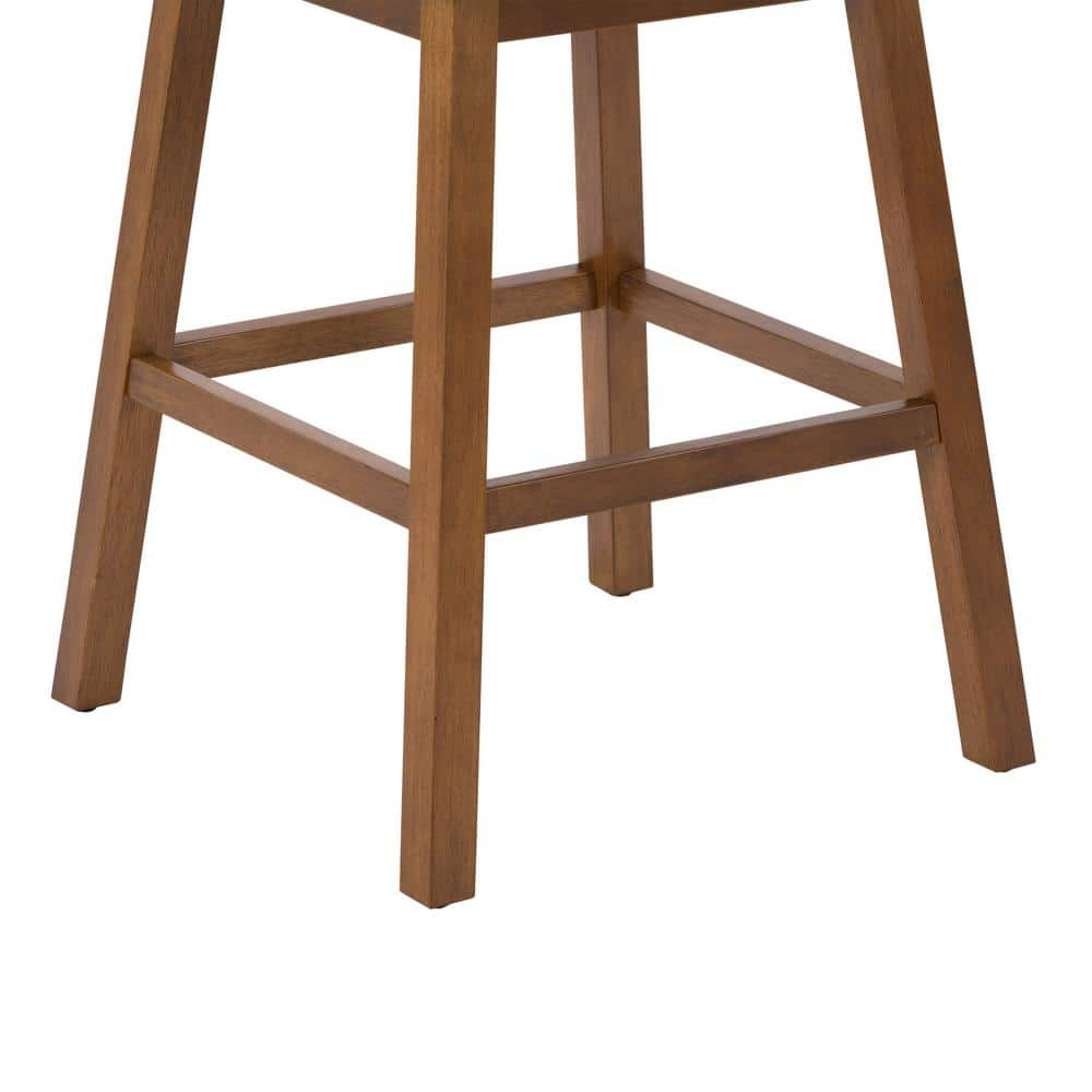 Luca Dark Gray Fabric Upholstered Formed Back Counter Bar Stools - Set of 2