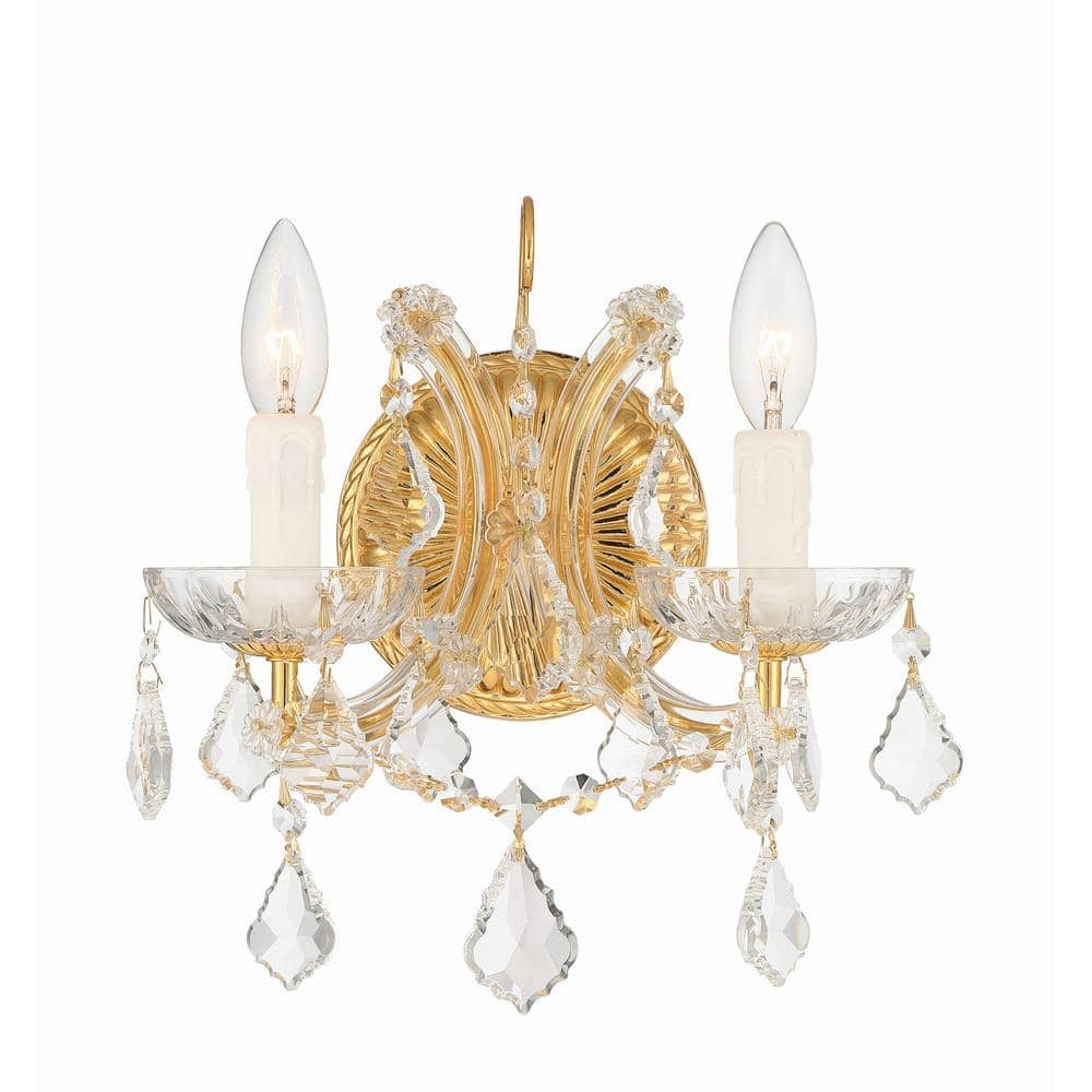 Crystorama Lighting Maria Theresa 2 - Light Sconce in  Gold