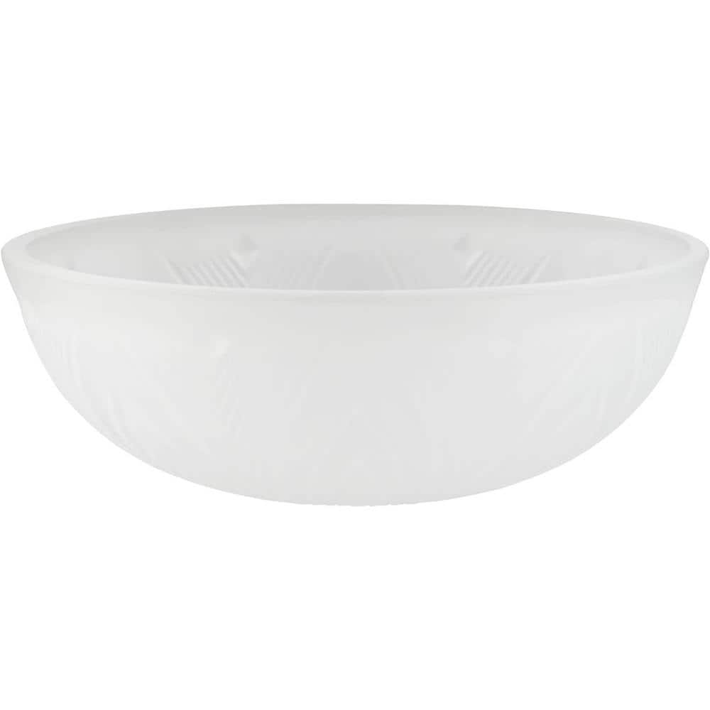 Aspen Creative 23120-11 Frosted Transitional Replacement Glass Shade for Medium Base Socket Torchiere Lamp, Swag Lamp, Pendant, 1 Light Wall Sconce & Island Fixture, 9-7/8" Diameter x 3-1/2" Height