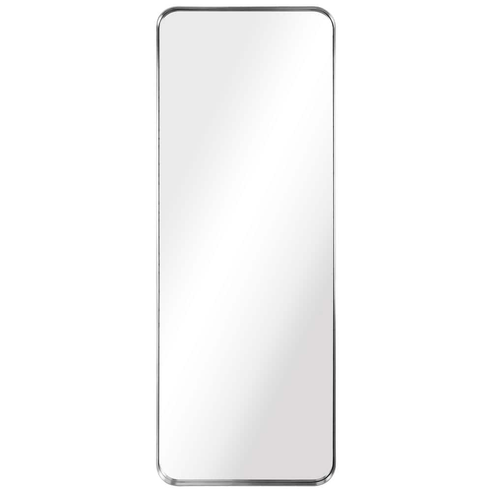 Empire Art Direct Ultra Brushed Silver Stainless Steel Frame Rectangle Wall Mirror, 18" x 48" x 2", Ready to Hang