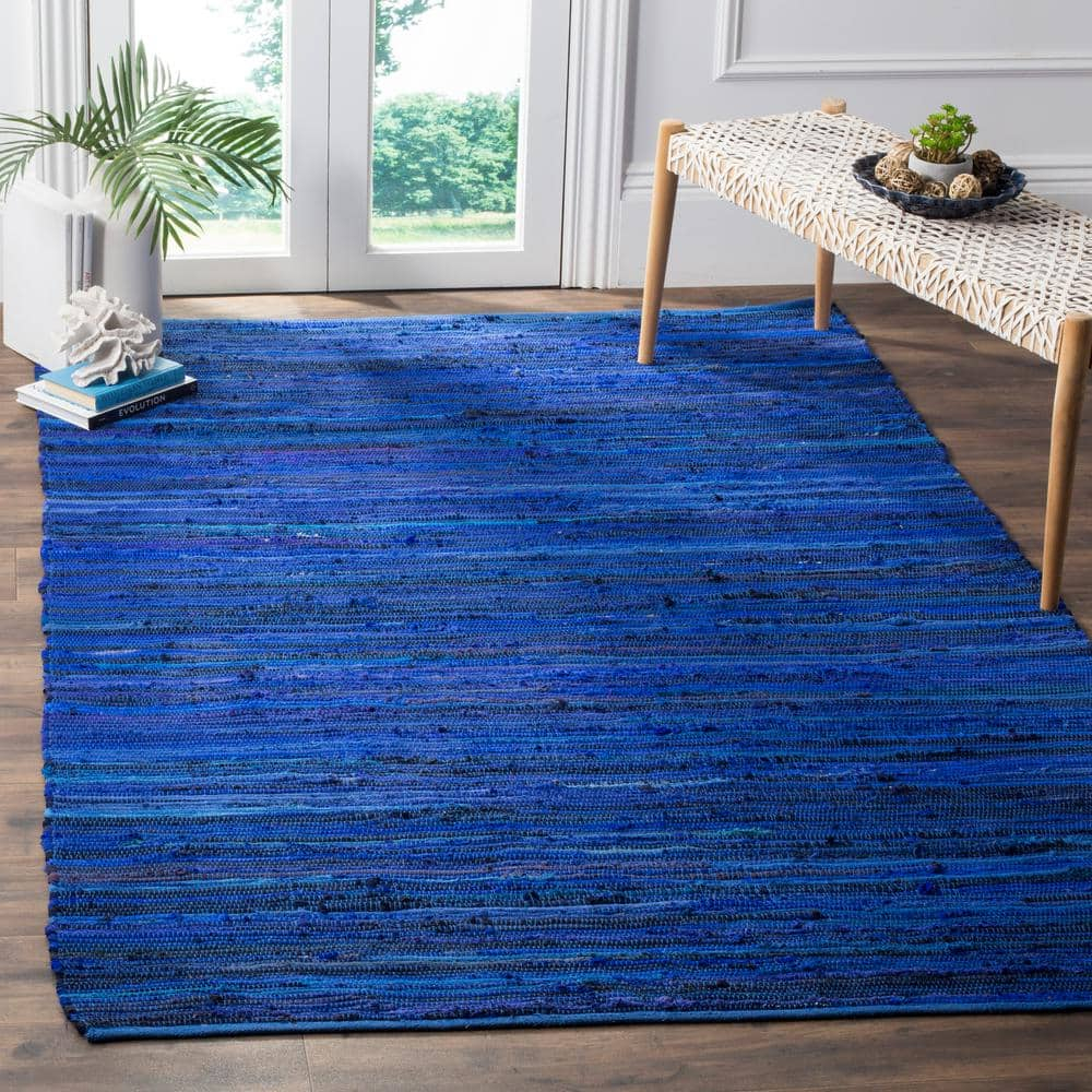 Rag Blue/Multi 10 ft. x 14 ft. Striped Area Rug