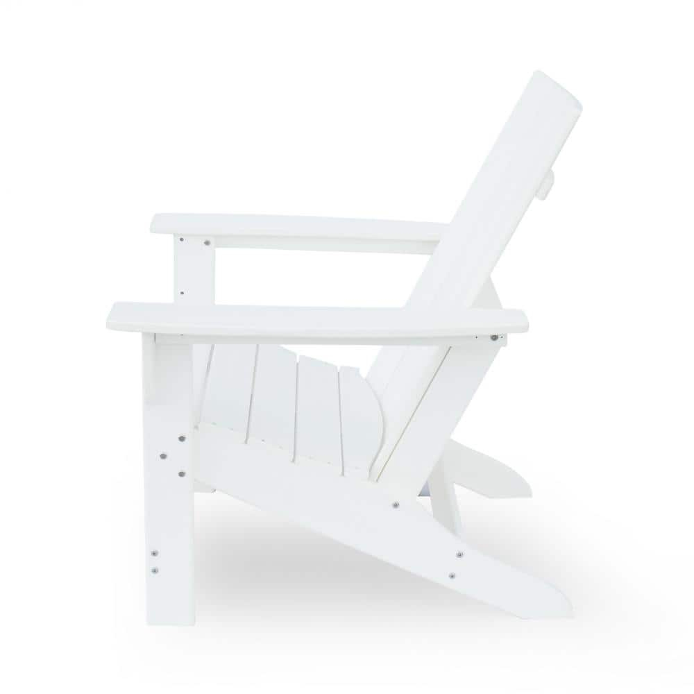 Robbyn Resin Outdoor Adirondack Chair, White
