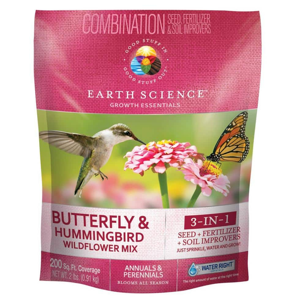 Earth Science Wildflower Mix with Fertilizer, 2lb