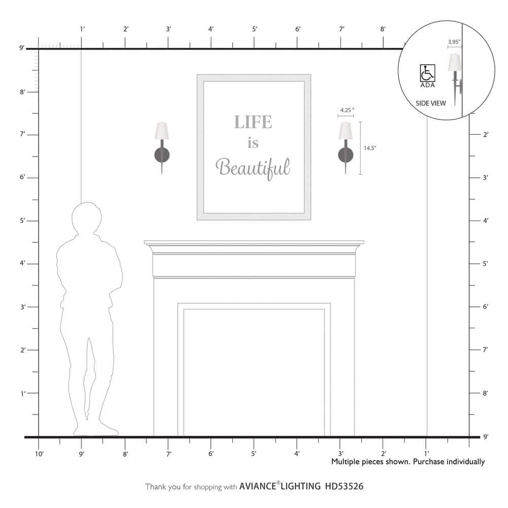 Livex Lighting Witten 1 - Light Wall Light in  Bronze
