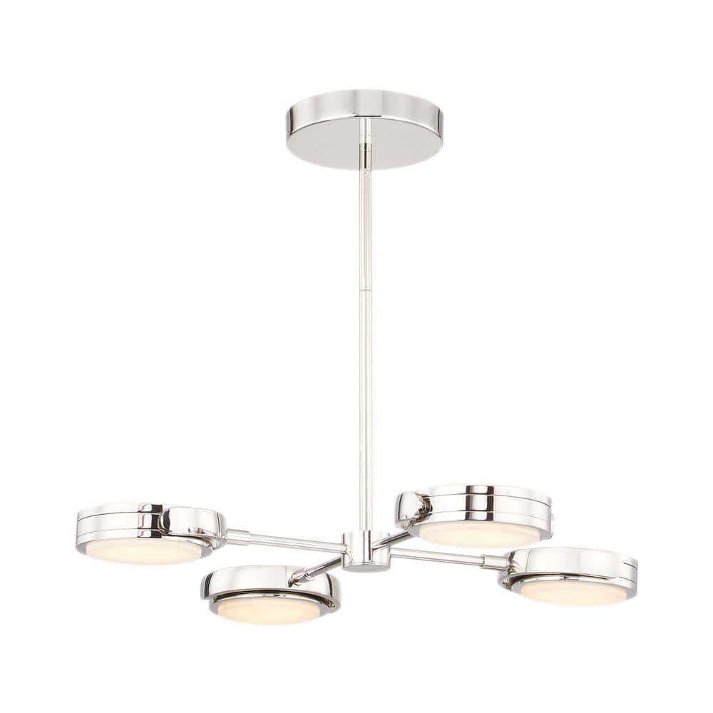 Blanco 4 - Light Dimmable LED Geometric Chandelier