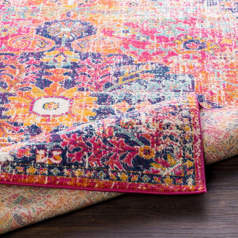Livabliss Harput Vintage Medallion Runner Area Rug,2'7" x 7'3",Burnt Orange