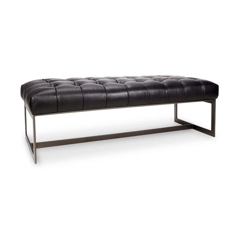 Moe's Home Collection Wyatt Leather Bench