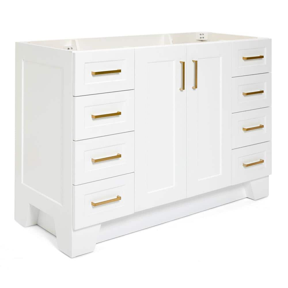 Ariel Q048s-Bc Taylor 48" Free Standing Hardwood Single Vanity Cabinet Only - White