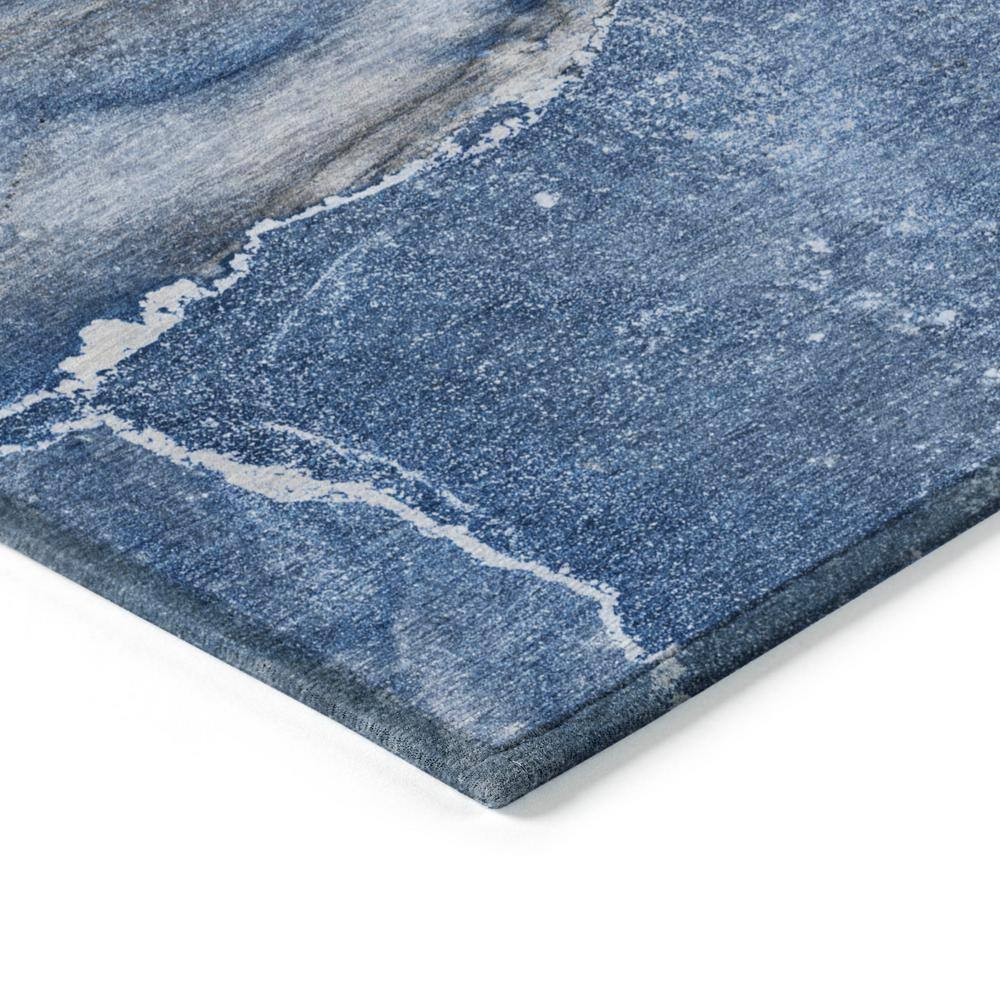Addison Rugs Chantille ACN524 Blue 3' x 5 Indoor Outdoor Area Rug, Stain Resistant, Machine Washable, Non Shedding, Bedroom, Living Room, Dining Room, Kitchen Rug