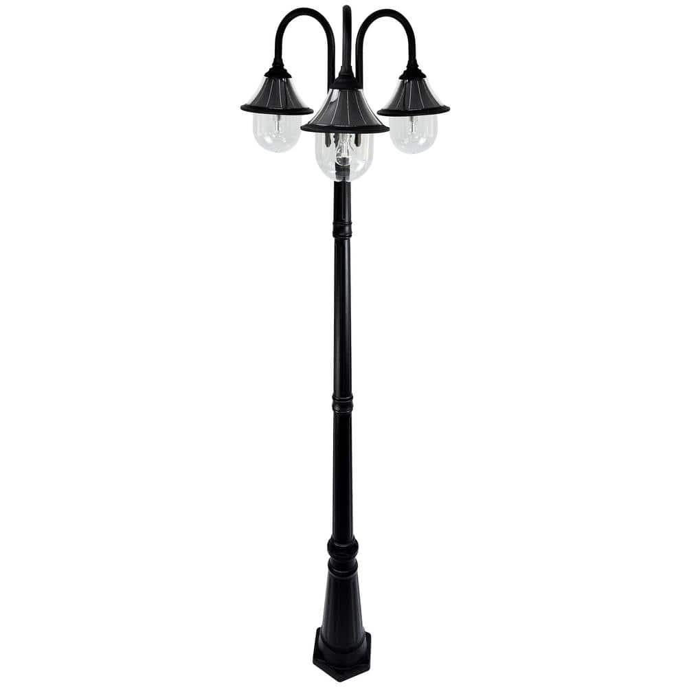 Orion Triple Head Lamp Post - Black