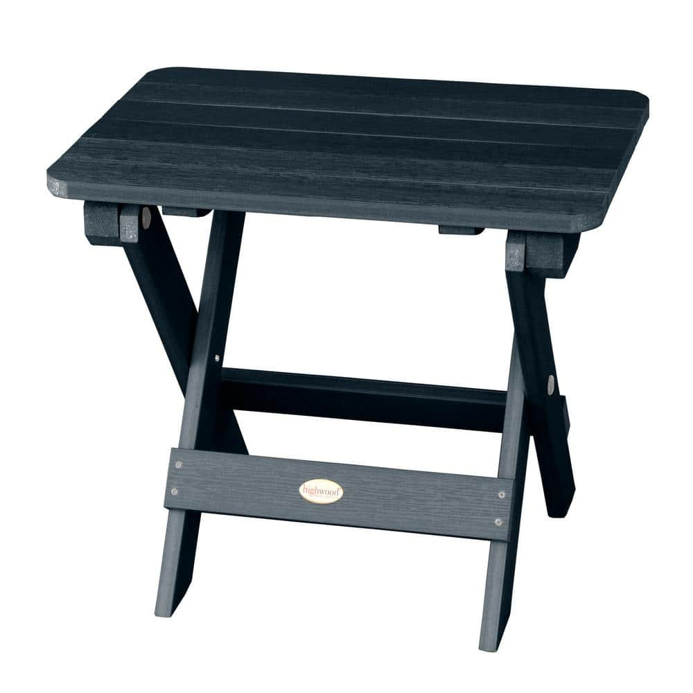 Highwood Folding Adirondack Side Table - 20" L x 13.8" W x 17.2" H, Outdoor, Eco-friendly, Synthetic Wood