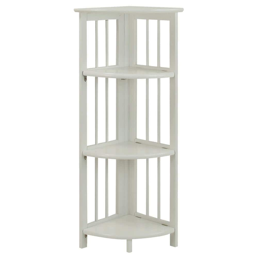 Yu Shan CO USA Ltd  4-tier corner folding bookcase  White
