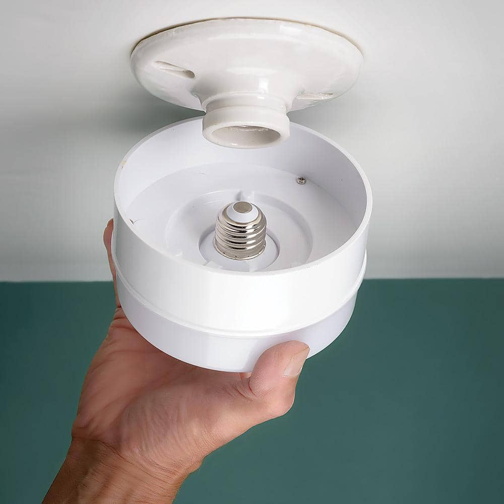 Commercial Electric 2 Pack 5" 50 Watt Equivalent White Integrated LED Flushmount
