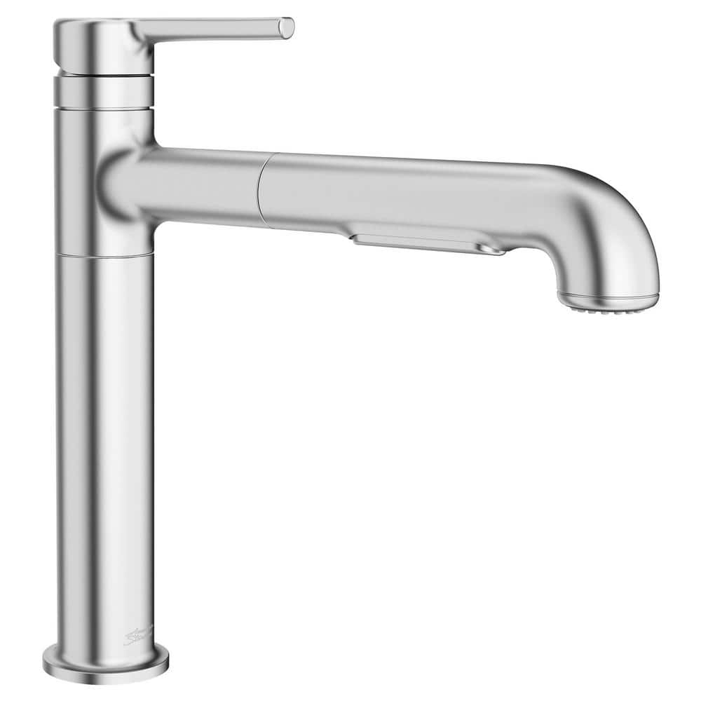 Studio S Single-Handle Pull-Out Sprayer Kitchen Faucet with Dual Spray in Stainless Steel