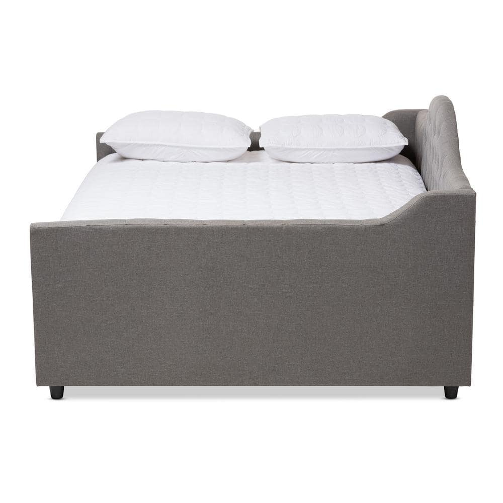 Baxton Studio Eliza Modern and Contemporary Fabric Upholstered Daybed