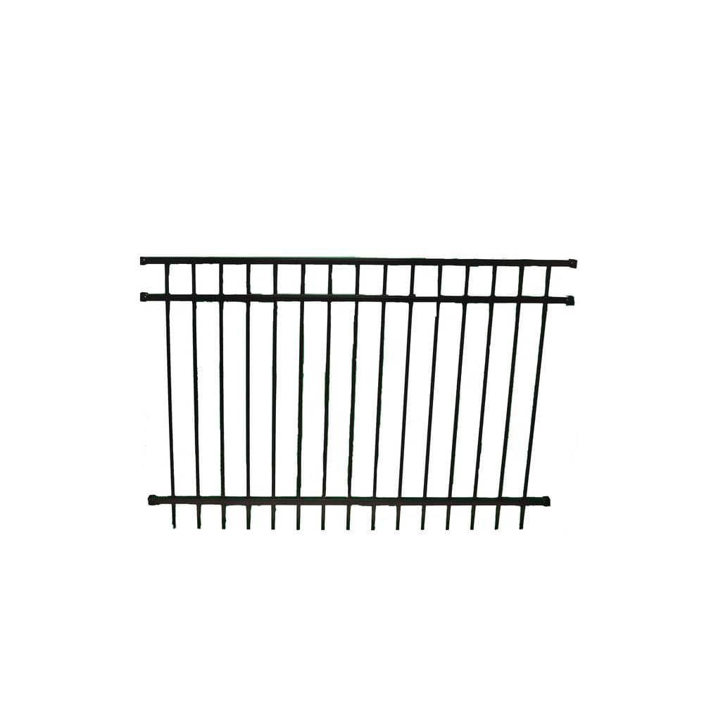 Weatherables Livingston Aluminum Fence Kit – DIY Kit for Backyard and Garden Fencing, Made with Durable Powder-Coated Aluminum That Combats Rust, Fading, and Corrosion (4’ x 6' Fence Panel)