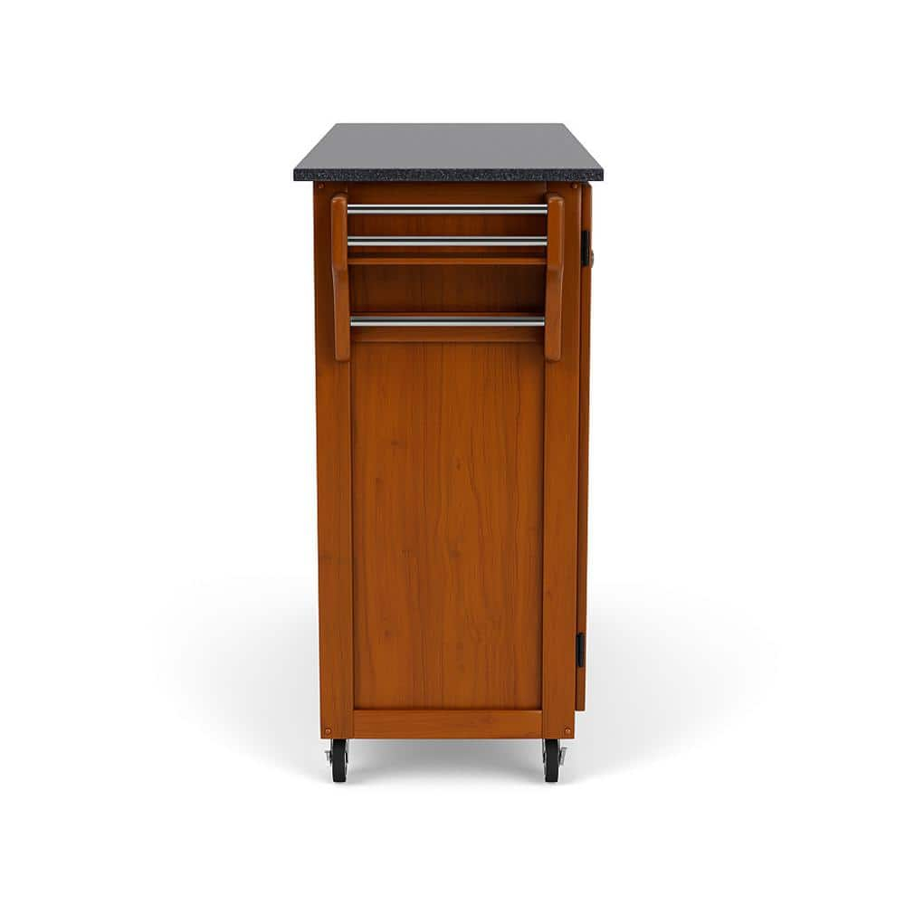 Homestyles Create-a-Cart Wood Rolling Kitchen Cart in Brown