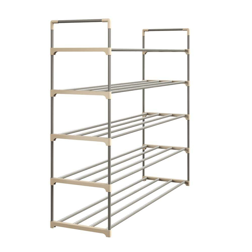 Shoe Rack with 5 Shelves Holds 30 Pairs by Home-Complete