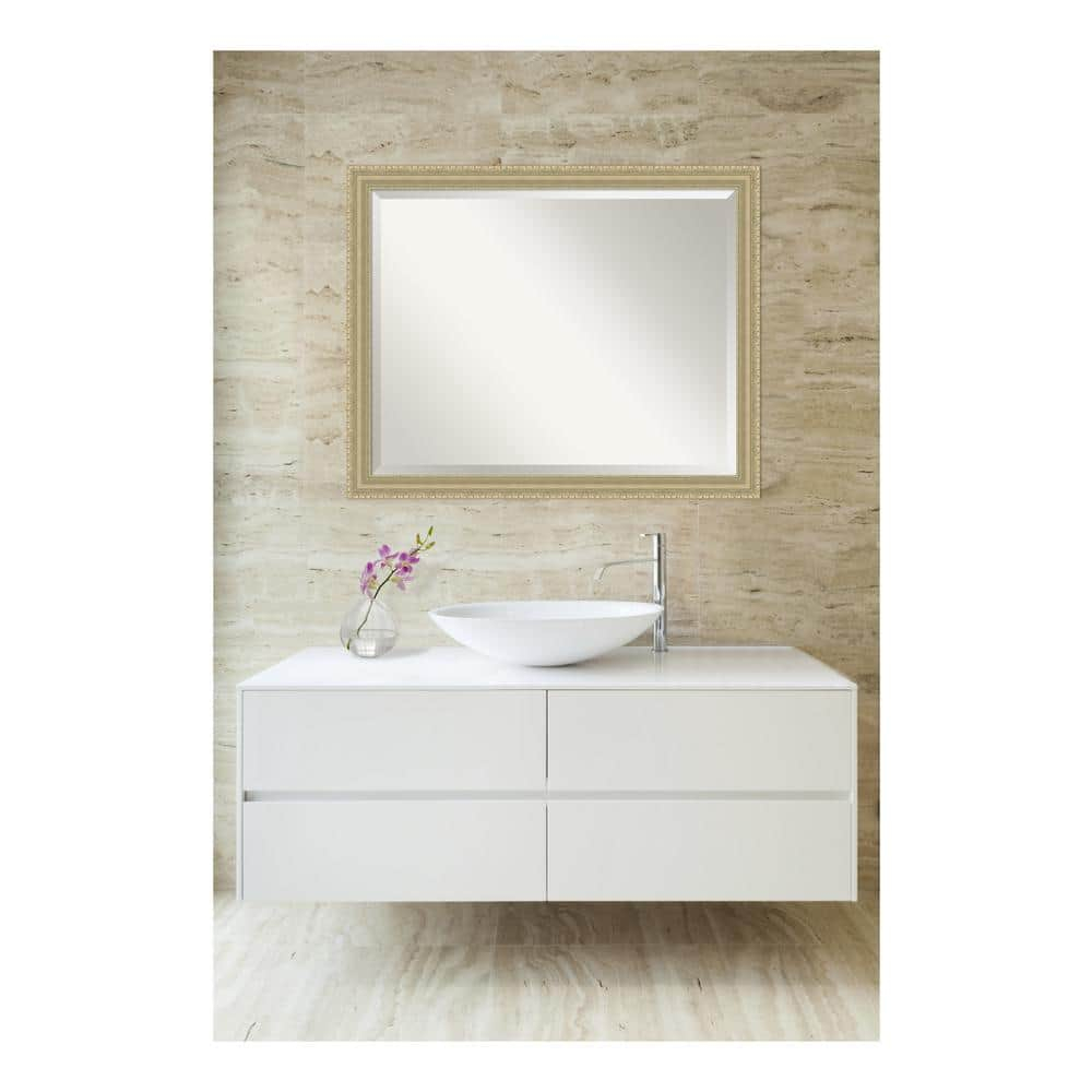 Champagne Teardrop Bathroom Mirror