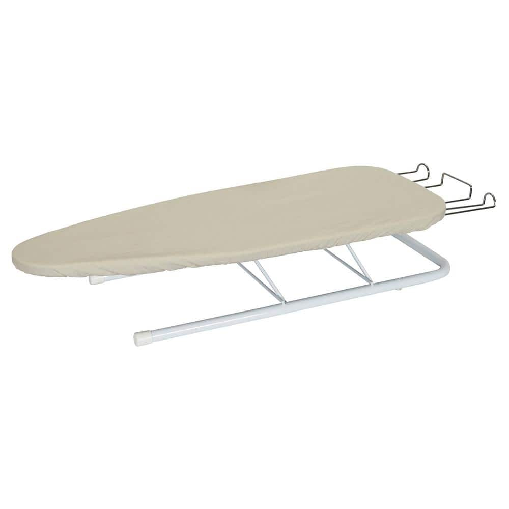 Household Essentials Portable Lightweight Tabletop Ironing Board with Retractable Iron Rest and 5mm Foam Pad
