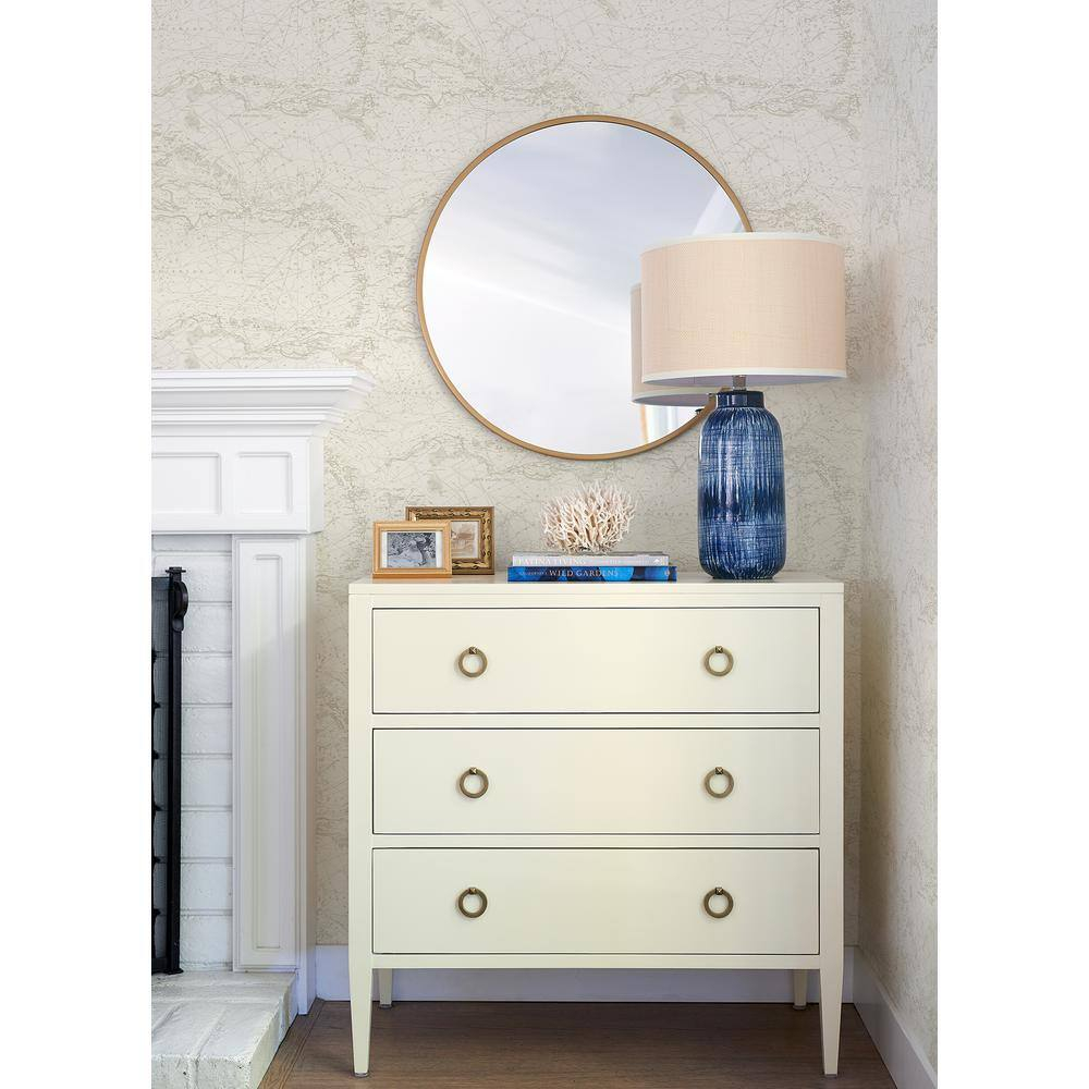 Chesapeake Charts Taupe Nautical Chart Wallpaper