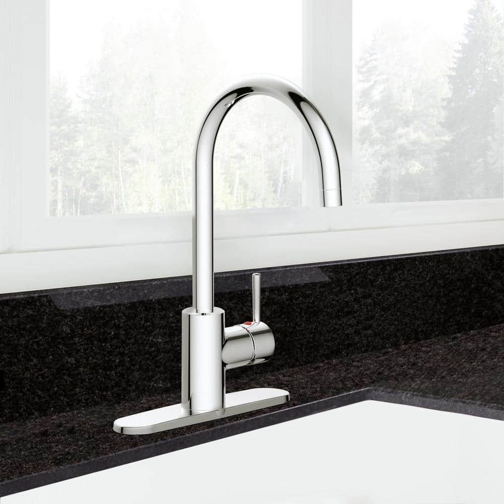 Design House 595660 Eastport II Modern Single-Handle Faucet for Kitchen in Polished Chrome