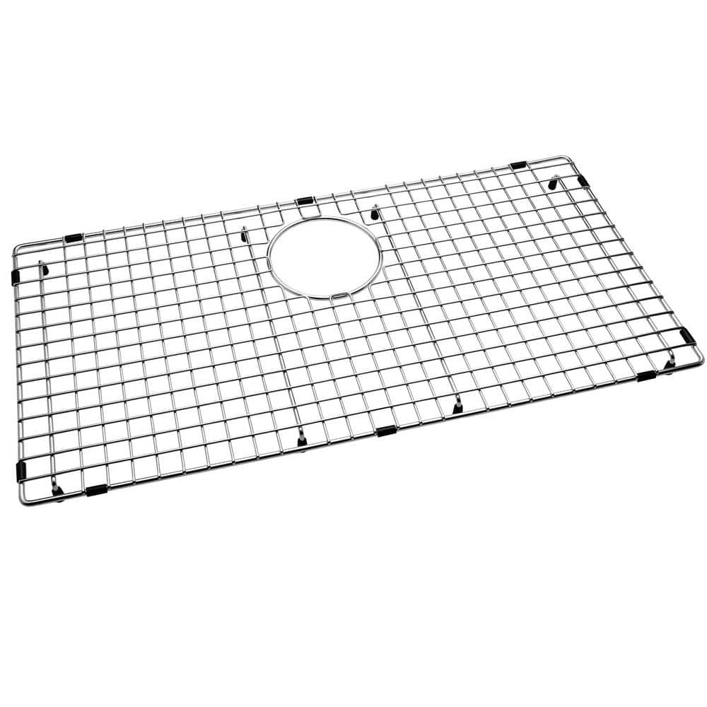 28.39-in x 14.17-in Rear Drain Heavy-Duty Stainless Steel Sink Grid