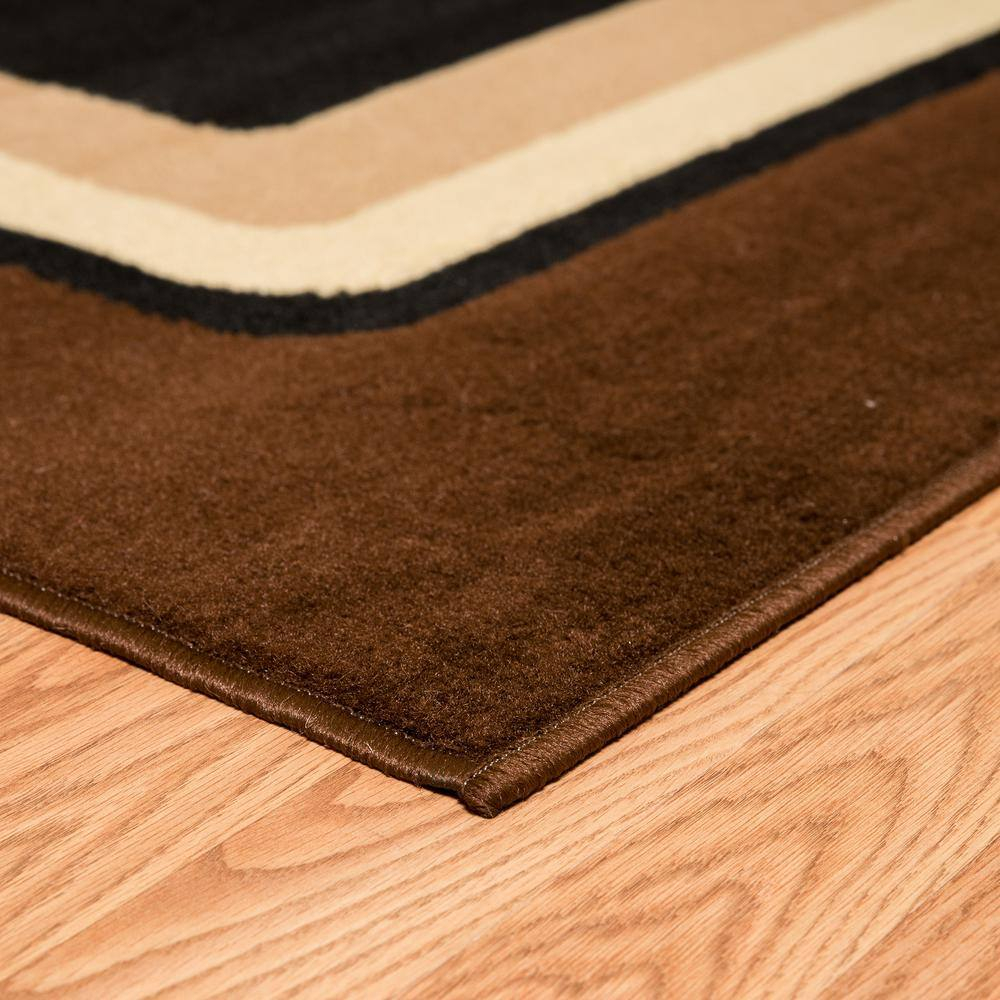United Weavers Plaza Florence Area Rug, Geometric Pattern, Brown, 7'10" X 10'6"