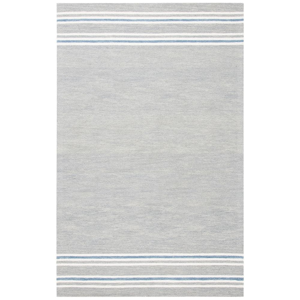 SAFAVIEH Metro Shelby Striped Area Rug, Grey/Blue, 5' x 8'