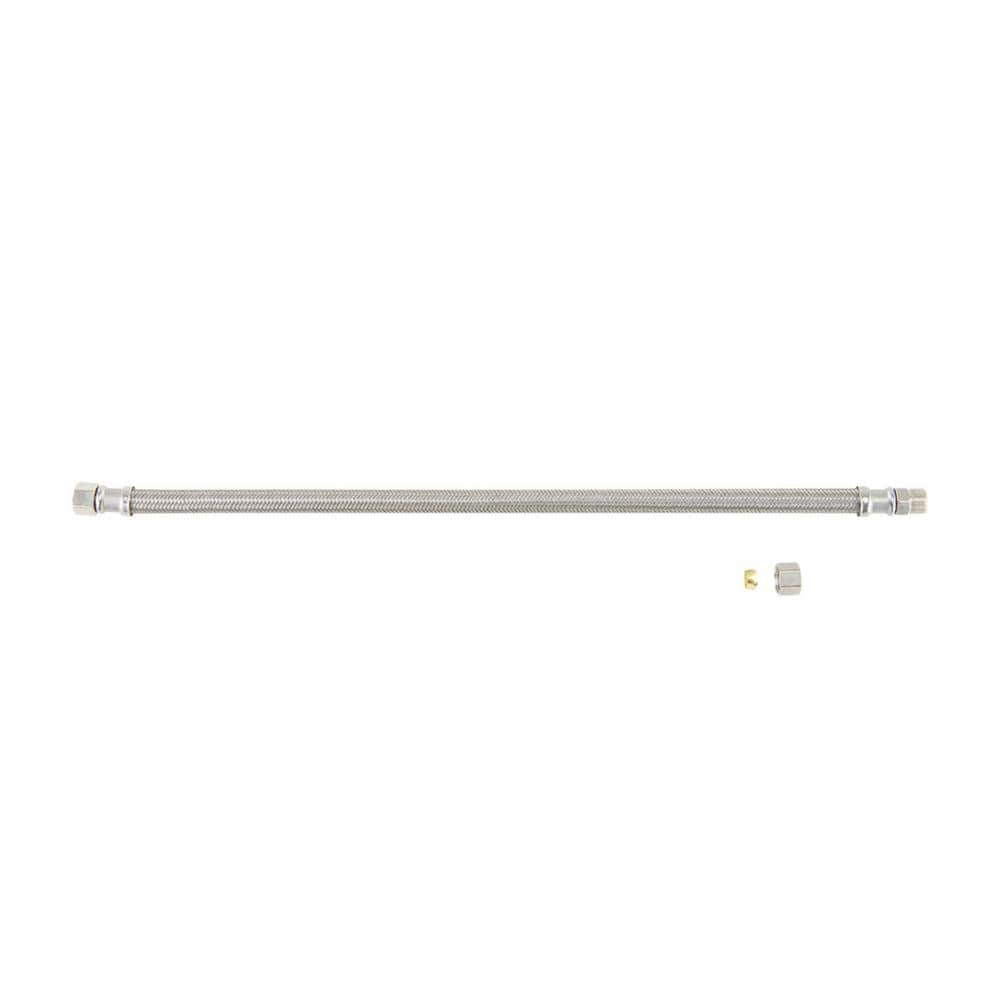 BrassCraft Speedi Plumb Plus 3/8 in. Compression pc X 3/8 in. D OD 20 in. Polymer Faucet Supply Line