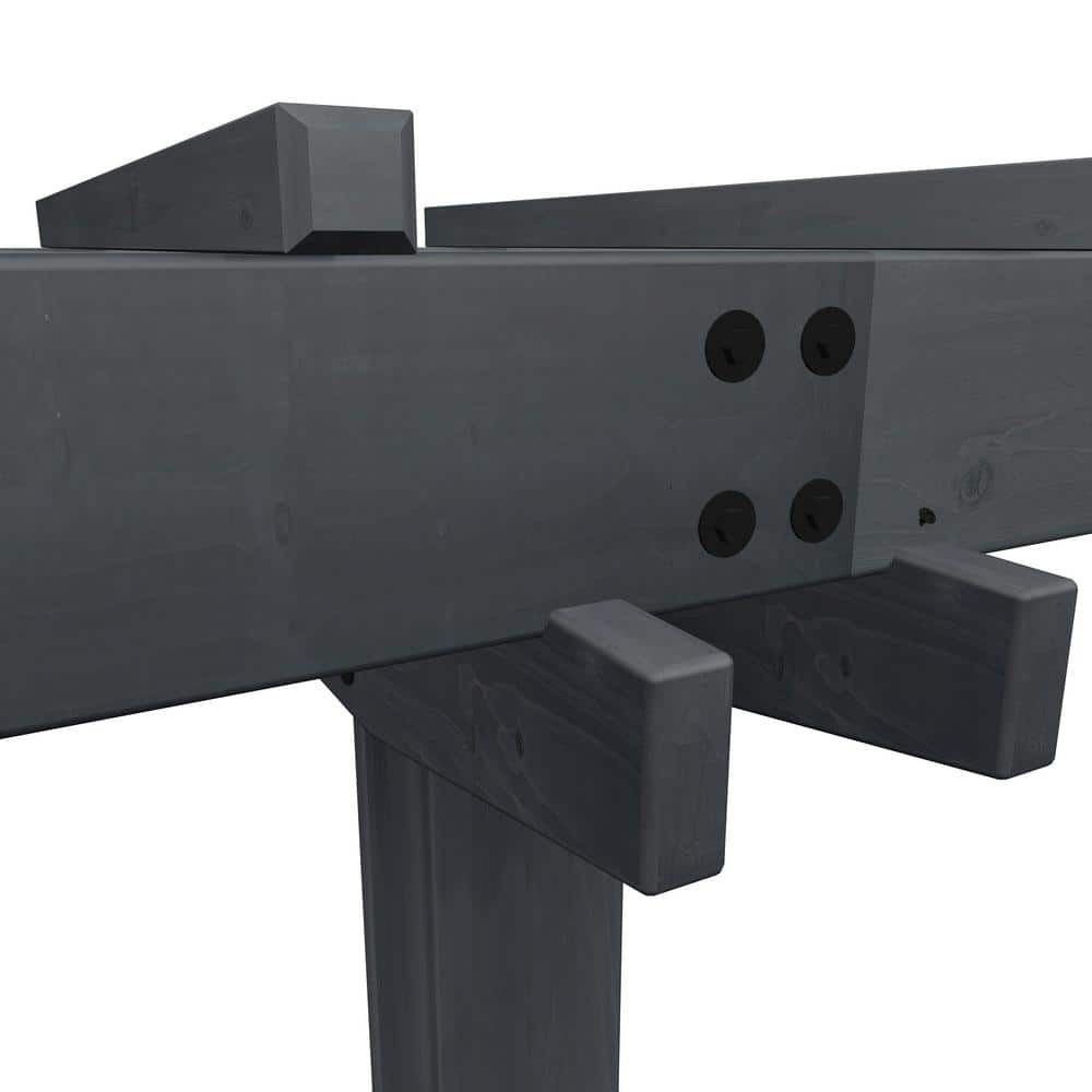 Vita 72" x 90" Wildwood 2 Post Cedar Arbor, Charcoal, VA68896