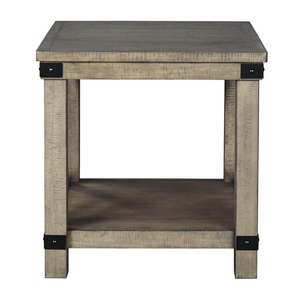 Bowery Hill Modern / Contemporary Engineered Wood End Table in Gray