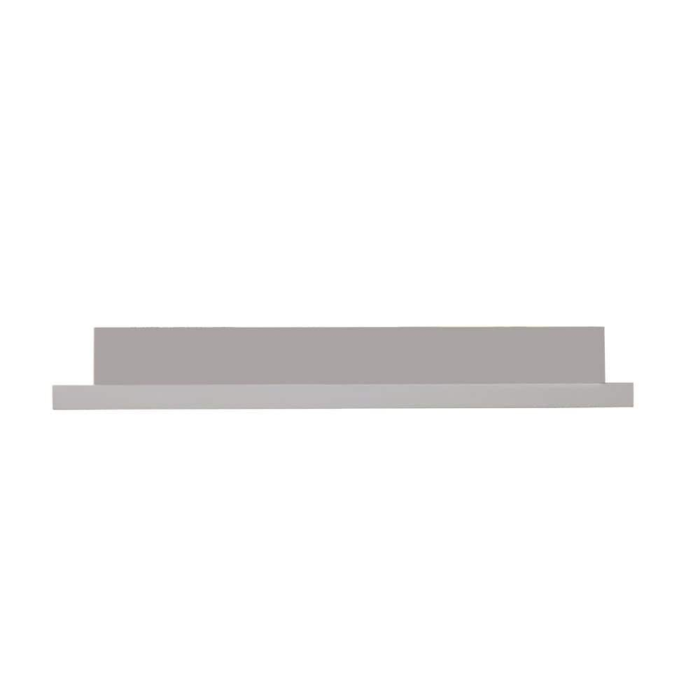InPlace Shelving Bedroom Deep Picture Ledge Floating Shelf Wood Wall-Mounted Display, Grey