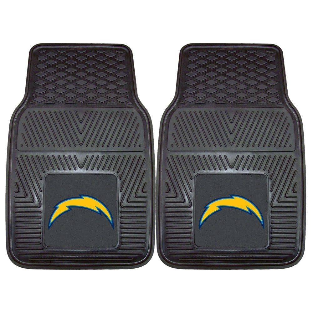 Los Angeles Chargers Heavy Duty Black Vinyl Car Mats