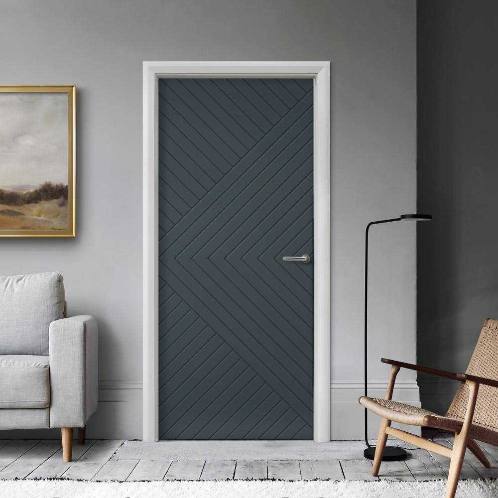 Calhome Hollow Paneled Painted Slab Door