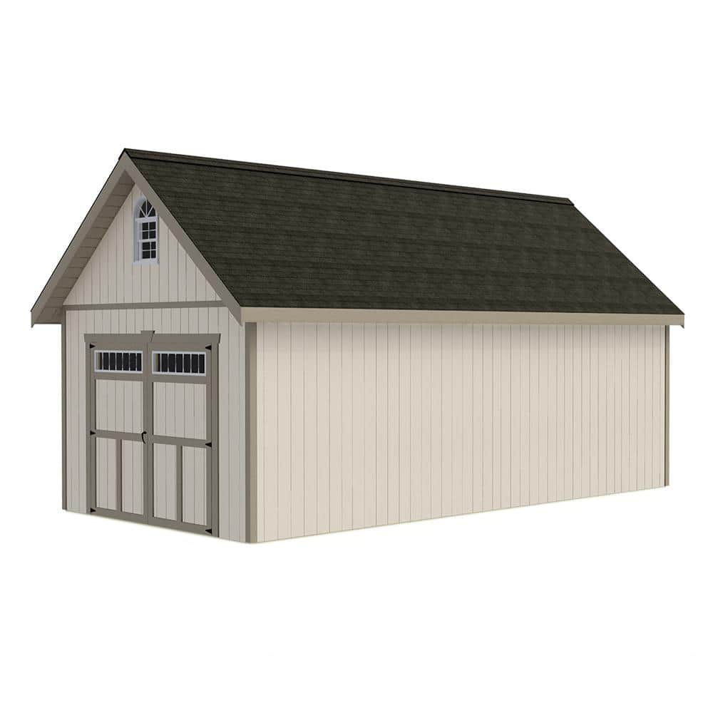 Best Barns Geneva Wooden Storage Shed with Swing Open Doors & Transom Windows 8' x 20' x 12'