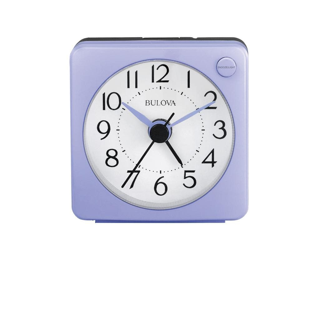 Bulova Clocks  Violet Travel Alarm Quartz Clock