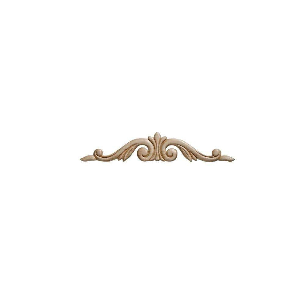Ornamental Mouldings 2.25'' H x 12'' W x 0.22'' D Wood Onlay Scroll