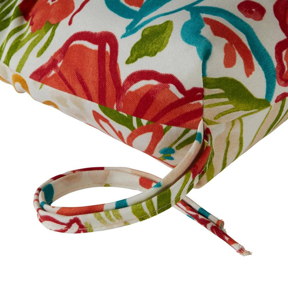 Greendale Home Fashions Breeze Floral 44 x 22 in. Outdoor High Back Chair Cushion