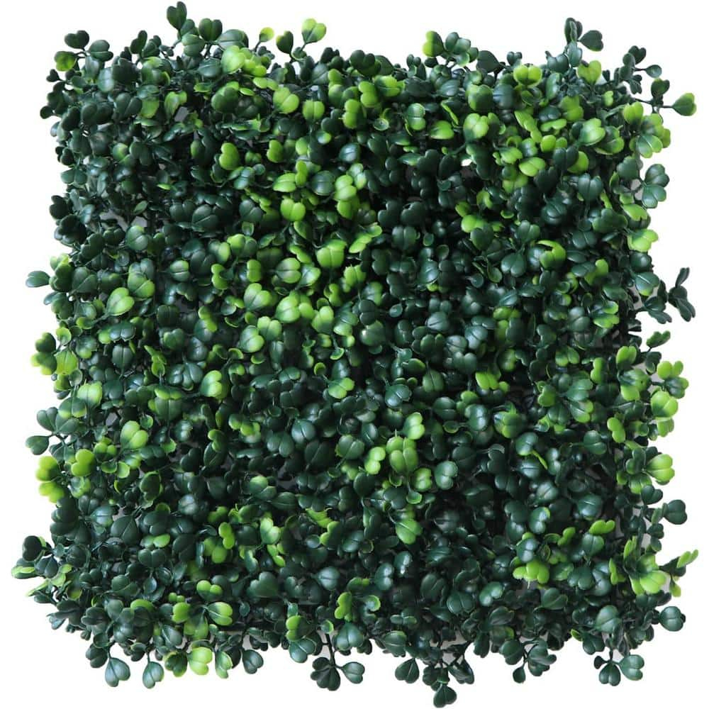 Grass Wall Panels 12 Pcs 10"x 10" Grass Wall Backdrop Panels Artificial Boxwood Greenery Wall Backdrop Grass Wall Panels UV Protected for Indoor Outdoor Garden Backyard Party